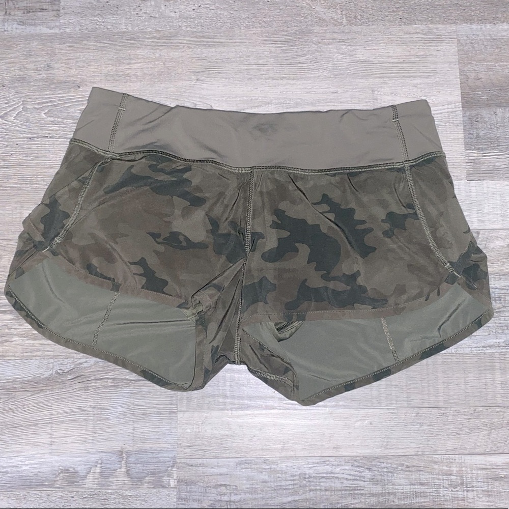 Lululemon Camo Running Shorts